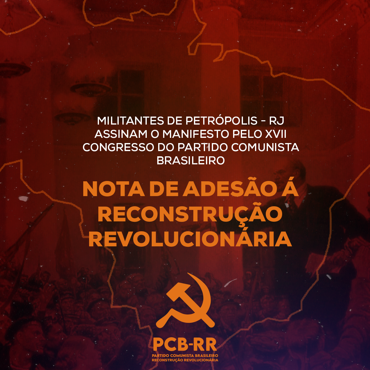 Petrópolis: militantes assinam o manifesto pelo XVII Congresso do Partido Comunista Brasileiro