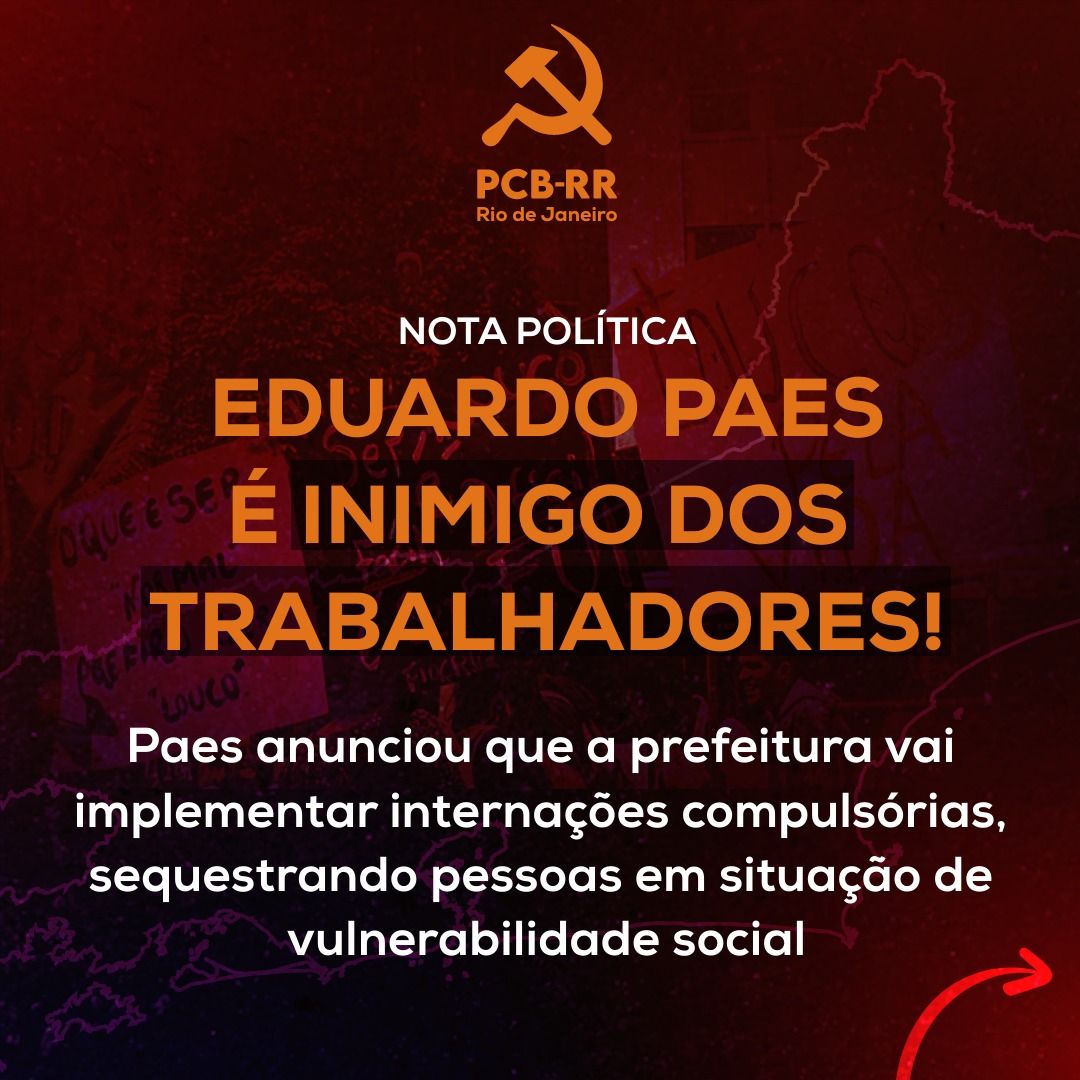 Rio de Janeiro: Eduardo Paes é inimigo dos trabalhadores!