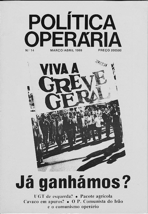 'Resposta ao camarada Zenem – Revolta Social, FMR e a ação dos Comunistas' (Vasco da Silva)