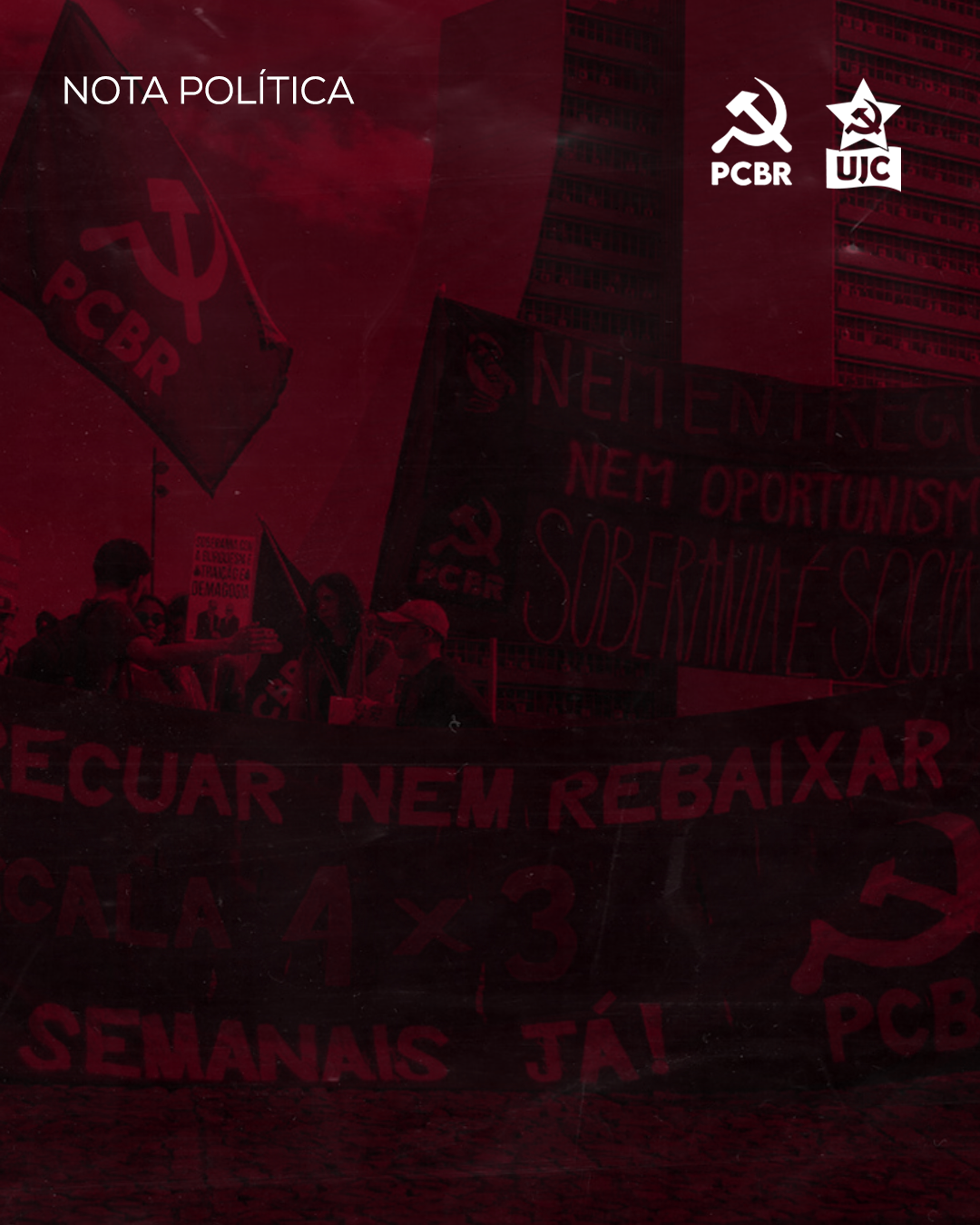 A luta pelo fim da escala 6x1 não acabou! Todos às ruas no dia 23/11!