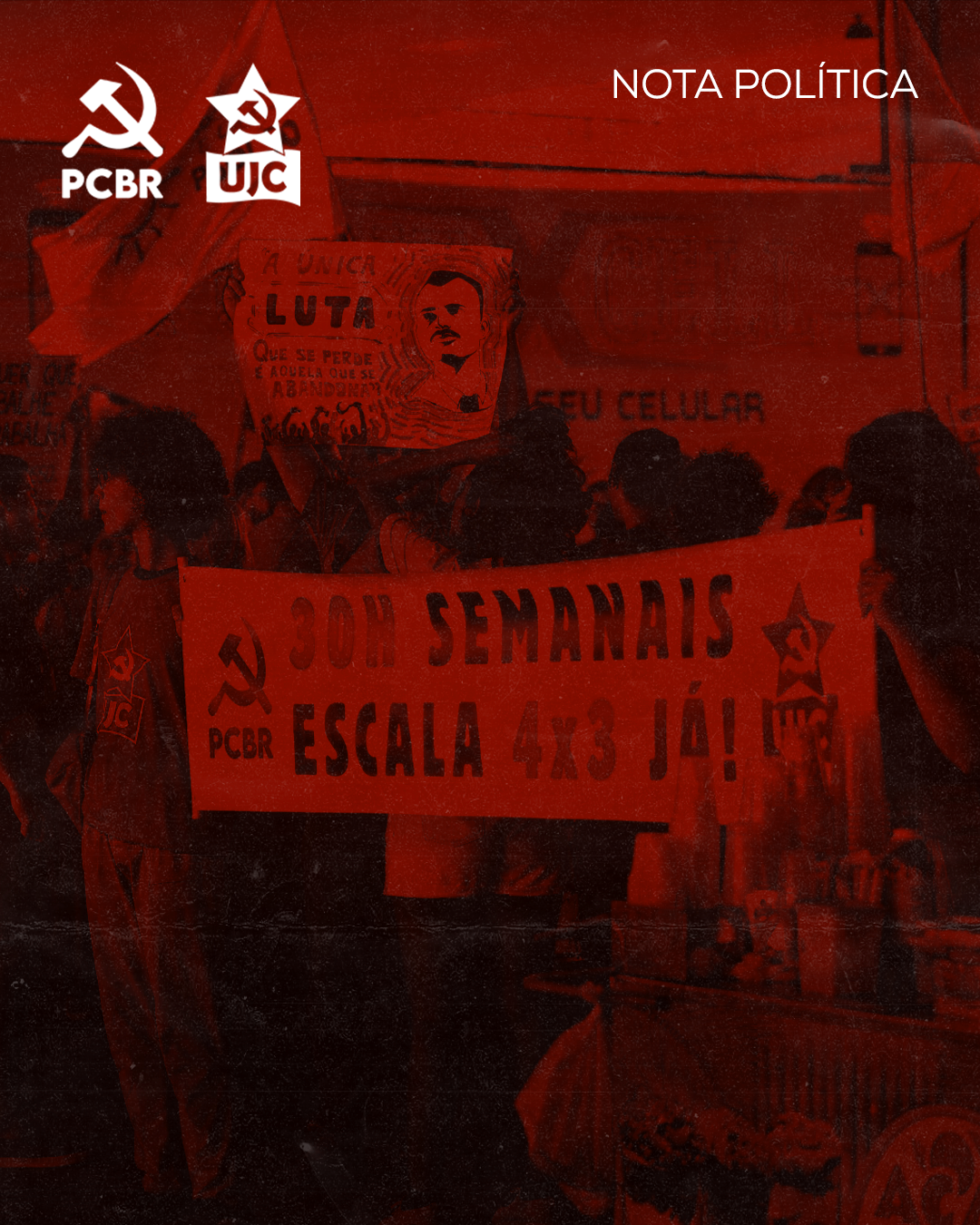 Nota Política - O 1º de Maio de 2026: Lutar pelo fim da escala 6x1, sem concessão ao capital!