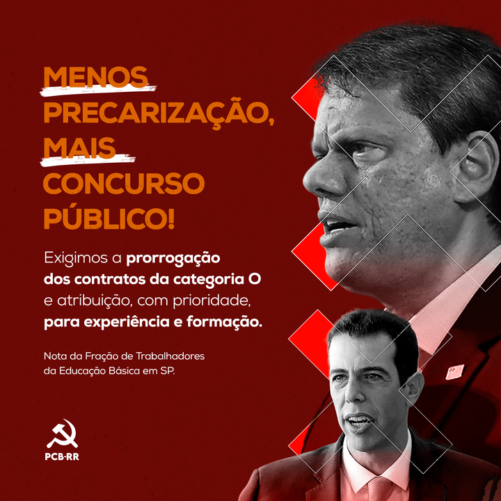 Menos precarização, mais concurso público!