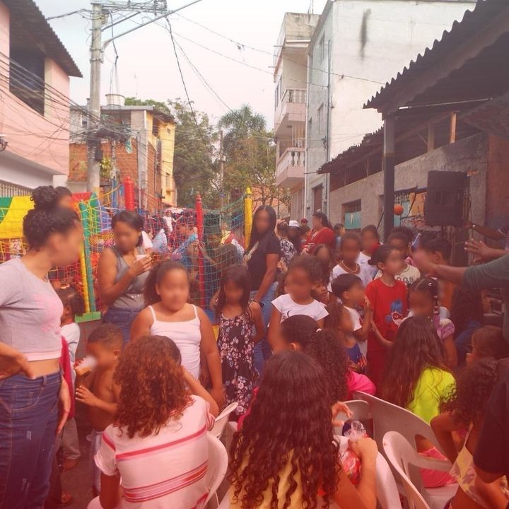 Festa de Dia das Crianças: primeira comemoração realizada na comunidade Bode Zé após a fundação de sua Associação de Moradores