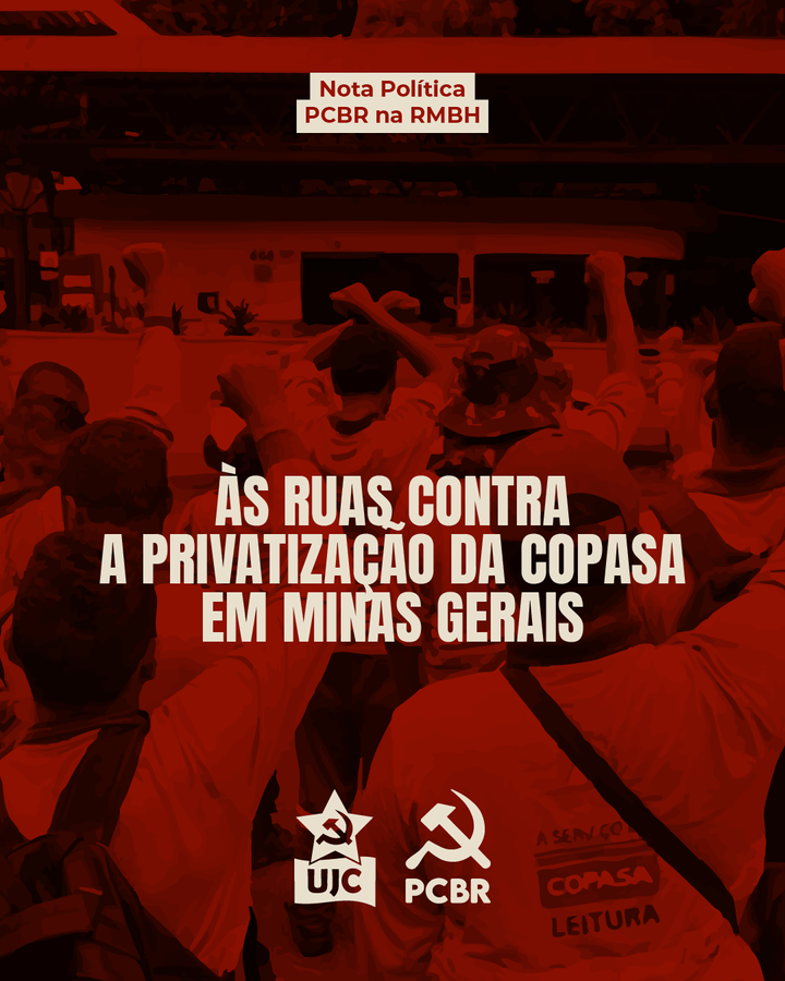 Nota política – Às ruas contra a privatização da Copasa em Minas Gerais