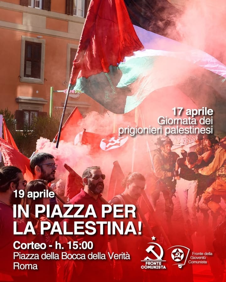 Manifestações em solidariedade à Palestina tomam as ruas da Itália